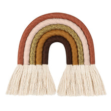 Load image into Gallery viewer, Lines Macrame Rainbow Hanging Ornament DIY Rope Handmade Woven Wall Decor Baby Girls Room Decor Home Nursery Decor