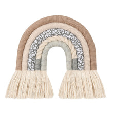 Load image into Gallery viewer, Lines Macrame Rainbow Hanging Ornament DIY Rope Handmade Woven Wall Decor Baby Girls Room Decor Home Nursery Decor