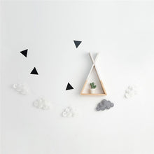 Load image into Gallery viewer, INS Nordic Felt Cloud Garlands String Baby Kids Room Decoration Wall Hanging Ornaments Nursery Decor Party Banner Photo Props