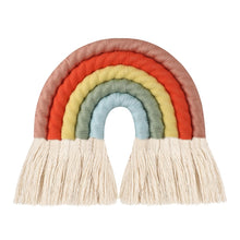 Load image into Gallery viewer, Lines Macrame Rainbow Hanging Ornament DIY Rope Handmade Woven Wall Decor Baby Girls Room Decor Home Nursery Decor