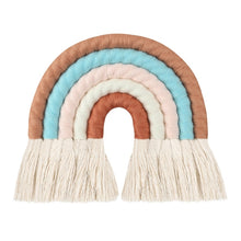 Load image into Gallery viewer, Lines Macrame Rainbow Hanging Ornament DIY Rope Handmade Woven Wall Decor Baby Girls Room Decor Home Nursery Decor