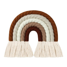 Load image into Gallery viewer, Lines Macrame Rainbow Hanging Ornament DIY Rope Handmade Woven Wall Decor Baby Girls Room Decor Home Nursery Decor