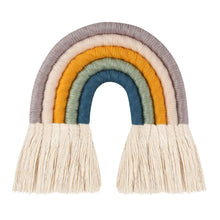 Load image into Gallery viewer, Lines Macrame Rainbow Hanging Ornament DIY Rope Handmade Woven Wall Decor Baby Girls Room Decor Home Nursery Decor