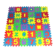 Load image into Gallery viewer, 36 Pcs Children Mini EVA Foam Alphabet Letters Numbers Floor Soft Baby Mat 3D Puzzle Kids Educational Toys 5*5