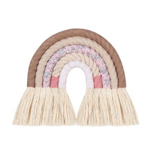 Load image into Gallery viewer, Lines Macrame Rainbow Hanging Ornament DIY Rope Handmade Woven Wall Decor Baby Girls Room Decor Home Nursery Decor