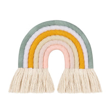 Load image into Gallery viewer, Lines Macrame Rainbow Hanging Ornament DIY Rope Handmade Woven Wall Decor Baby Girls Room Decor Home Nursery Decor
