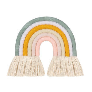 Lines Macrame Rainbow Hanging Ornament DIY Rope Handmade Woven Wall Decor Baby Girls Room Decor Home Nursery Decor