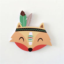 Load image into Gallery viewer, Nordic Nursery Room Decor Animals Fox Bear 3D Wall Stickers For Kids Rooms Wall Stickers Animals Nordic Fox FeatherWall Stickers
