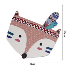 Load image into Gallery viewer, Nordic Nursery Room Decor Animals Fox Bear 3D Wall Stickers For Kids Rooms Wall Stickers Animals Nordic Fox FeatherWall Stickers
