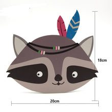 Load image into Gallery viewer, Nordic Nursery Room Decor Animals Fox Bear 3D Wall Stickers For Kids Rooms Wall Stickers Animals Nordic Fox FeatherWall Stickers
