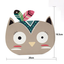 Load image into Gallery viewer, Nordic Nursery Room Decor Animals Fox Bear 3D Wall Stickers For Kids Rooms Wall Stickers Animals Nordic Fox FeatherWall Stickers

