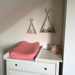 Nordic Nursery Wooden X Hanging Storage Rack For Kids Room Decor Need Assemble by yourself Kids Room Decor Wood Shelf Wall Rack