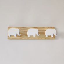 Load image into Gallery viewer, Kids Room Decorative Wooden Hooks White Bunny Dinosaur Natural Wood Hooks For Baby Boys Kids Nursery Room Storage Decoration
