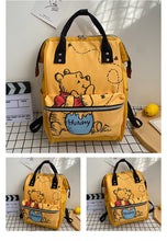 Load image into Gallery viewer, WINNIE THE POOH DIAPER BAG- Cute Mother and Baby Bag Large Capacity Lightweight Travel Mommy Bag
